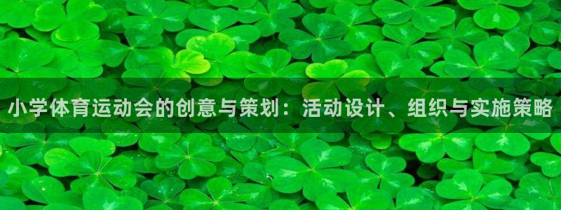 k1体育链接：小学体育运动会的创意与策划：活动设计、组织与实施策略